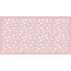 Alter Chemin de cuisine, 100% Made in Italy, Tapis antitache avec impression numérique, Chemin de table antidérapant et lavable, Modèle Fleurs - Betty, cm 100x52