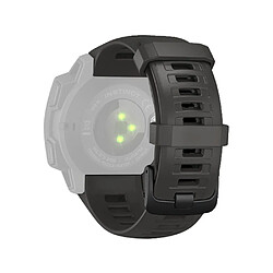 INF Bracelet de montre en silicone pour Garmin Instinct/Esports/Tide/Solar Black