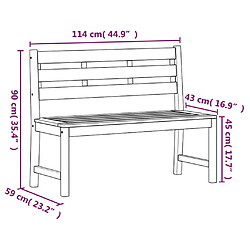 Acheter vidaXL Ensemble à manger de jardin 3 pcs Bois de teck massif