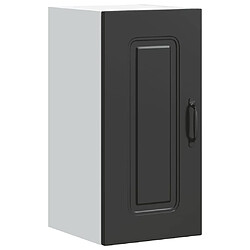 vidaXL Armoire murale de cuisine Kalmar noir bois d'ingénierie