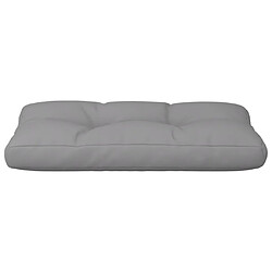 Acheter vidaXL Coussin de palette gris 70x40x12 cm tissu