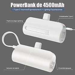 Acheter SANAG Si Mini Power Bank 4 500 Mah, 10 W Batterie Externe Pour Téléphone Portable, Compatible Avec Iphone 14/14 Pro/13/12/11/Xr/X/8/7/6, Etc.