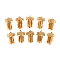 10PCS Buse d'Extrusion Nozzle Imprimante 3D Tête en Cuivre pour 3D Imprimante 1,75MM Filament - 0,4MM