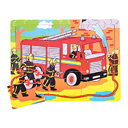 Bigjigs Toys Puzzle Camion de Pompier - Petit