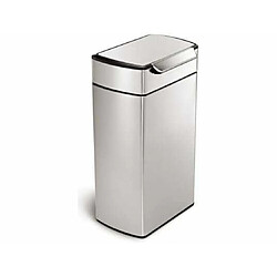 simplehuman Poubelle Touch CW2014 40 litres inox brossé