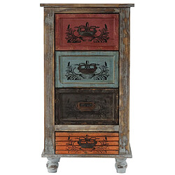 Mendler Commode Vigo armoire table d'appoint, vintage, shabby chic, 79x43x33cm pas cher