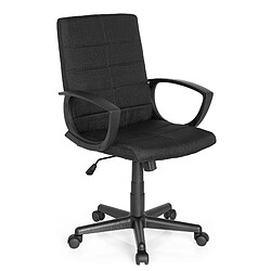 Hjh Office Chaise de bureau / Chaise pivotante STARTEC CL300 tissu noir