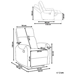 Avis Beliani Fauteuil SOMERO Tissu Gris