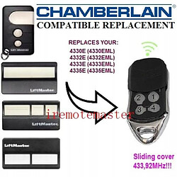 GUPBOO Télécommande Universelle de Rechange Nouveau 1 pièces Chamberlain Liftmaster 4335E 4330E 43