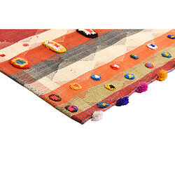 Avis Vidal Tapis de laine 325x128 rouge Jajim