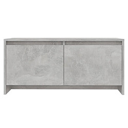 Acheter vidaXL Table basse gris béton 90x50x41,5 cm bois d'ingénierie