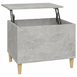 Maison Chic Tabls basse,Table Console pour salon Gris béton 60x44,5x45 cm Bois d'ingénierie -MN81009