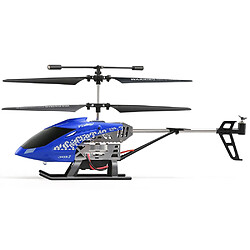 Universal Hélicoptère RC avec gyroscope pour débutants, cadeau de la fête des enfants, jouet RC, plancher RC | Hélicoptère RC(Bleu)