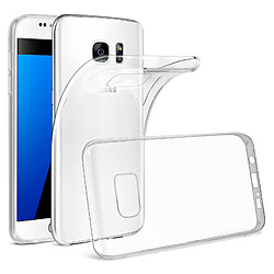 Avizar Coque Samsung Galaxy S7 Coque souple Silicone Gel coin renforcée - Transparente