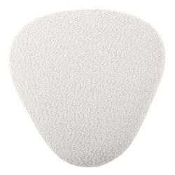 Acheter LEITMOTIV Pouf en tissu bouclette Ada Organic blanc.