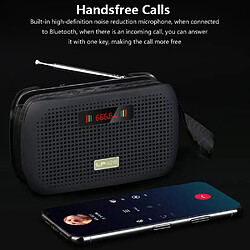 Avis Universal Haut-parleur Bluetooth Haut-parleur portable sans fil Radio FM Mini-subwoofer Basses Support Carte TF AUX Lecteur USB Colonne Musique Téléphone mobile | Haut-parleur portable (noir)