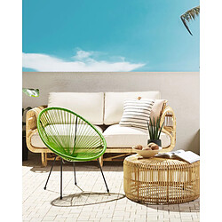 Beliani Chaise de jardin ACAPULCO II Vert