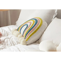 Avis Universal 46 cm Créatif dessin animé arc-en-ciel Planche de coussin canapé de taille de taille