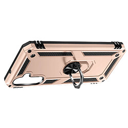 Avizar Coque pour Galaxy A54 5G Hybride Bague Magnétique Série ArmoRing Rose Gold