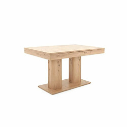 Avis Mes Table à manger extensible 140/220x90x79,5 cm décor chêne clair