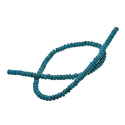 1 rangée de perles d'espacement turquoise en vrac pour la fabrication de bijoux en lits de boulier pas cher