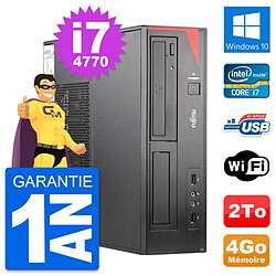 PC Fujitsu Esprimo E520 DT Intel i7-4770 RAM 4Go Disque Dur 2To Windows 10 Wifi - Occasion