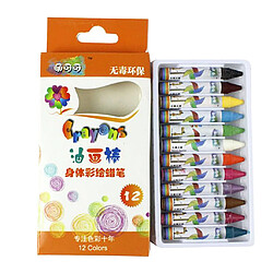 Peintures corporelles pour le visage non toxiques Les crayons forment des kits de peinture, 12 couleurs