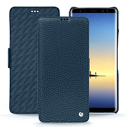 Housse cuir Samsung Galaxy Note8 - Rabat horizontal - Indigo ( Pantone #1f4565 ) - NOREVE