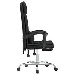 Acheter Maison Chic Fauteuil de massage inclinable de bureau,Fauteuil luxe de relaxation Noir Similicuir -MN78801