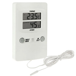 Wewoo Thermomètre Numérique LCD Intérieur Capteur Sonde Météo Humidité Hygromètre Mètre