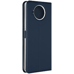 Avizar Housse Nokia 8.3 5G Porte-carte Fonction Support Finition Satinée Bleu nuit