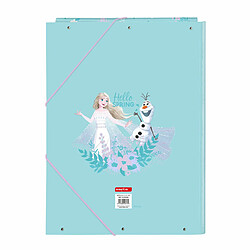 Dossier Frozen Hello spring Bleu A4