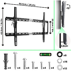 Avis Duronic TVB777 Support Mural inclinable pour écran de télévision de 33 à 60 Pouces / 57 à 153 cm - VESA 600 x 400