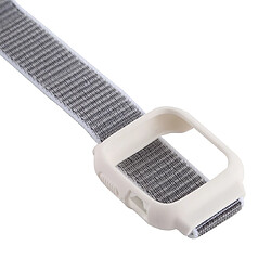 Wewoo Pour Apple Watch Series 5 et 4 44 mm / 3 et 2 et 1 bracelet en nylon de 42 mm avec crochet et attache à boucle gris pas cher