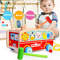 Beads Trailer bois pour les enfants corder Puzzle Jouets éducatifs pour les enfants