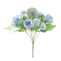 7head Faux Pivoine Fleur Artificielle Main Fleur De Mariage Décor Lac Bleu