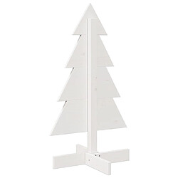 Acheter vidaXL Arbre de Noël en bois pour décoration blanc 80 cm pin massif