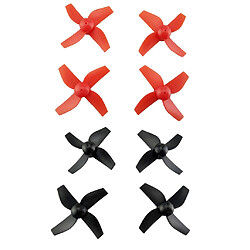 8pcs cw ccw hélices les accessoires drone lame pour rc quadcopter pièces rouge noir