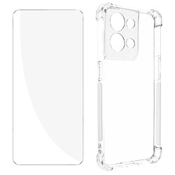 Avizar Pack Protection Oppo Reno 8 5G Coque Renforcée + Verre Trempé Transparent