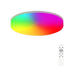 ZMH Plafonnier LED 24W 2200LM Blanc Chaud Plafonnier IP54 Panneau Salle de Bain