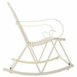 Canapé Alexandra House Living Blanc 20 x 48 x 20 cm Fauteuil à Bascule pas cher