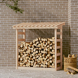 vidaXL Support pour bois de chauffage 108x64,5x110 cm Bois de pin