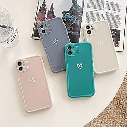 Avis Universal Compatible avec un étui iPhone 11 pour les filles, mignon love coeur motif de coeur soft slim tpu prot