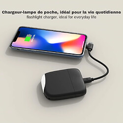 SANAG - Ice-Powerbank - Batterie Externe 5000 Mah Avec Lumière Tactile Intégrée Adaptée À Tous Les Smartphone Iphone,Samsung,Huawei,Xiaomi,Lg,Tablette En Plastique Recyclé Certifié Grs - Noir