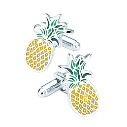 Bouton de Manchette Ananas Homme pour Chemise Mouvement de Montre pour Mariage Business Commercial