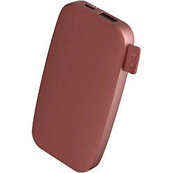 SANAG Powerbank 6000 Mah - Usb-C In & Out - Batterie Externe - Chargement Rapide - 6 Fonctions De Sécurité - Design Compact (Safari Red)