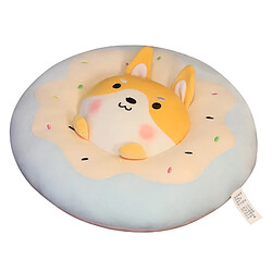 Universal 40 cm Beau créatif beignet peluche oreiller rond pingouin shiba chien lapin cochon jouet vivace nourriture fast-food coussin accessoires 5 sortes | peluche oreiller (rose)