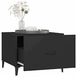 Maison Chic Table basse pour salon | Table à café avec pieds en métal Noir 50x50x40 cm -GKD25764 pas cher