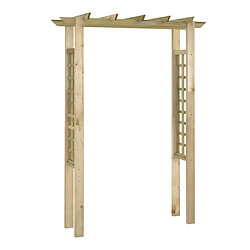 vidaXL Arche pour rosiers 150 x 60 x 204 cm bois imprégné