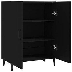 Avis vidaXL Buffet Noir 70x34x90 cm Bois d'ingénierie